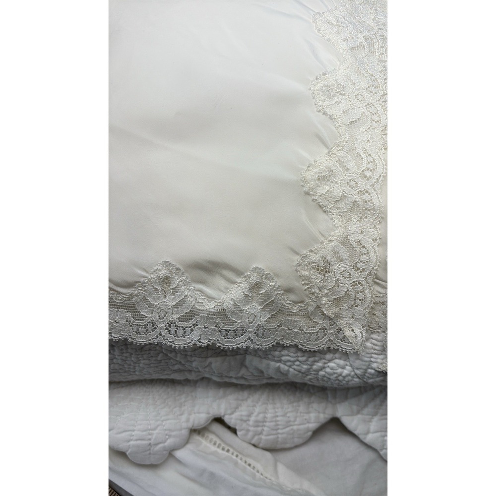 Vintage Wonder Maid Ivory Lace Slip Chemise Nightgown Fine Lingerie Size 34 - Picture 14 of 16